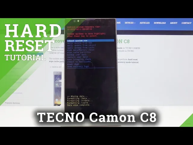 Video thumbnail for HARD RESET TECNO Camon C8 - Wipe Data / Remove Screen Lock