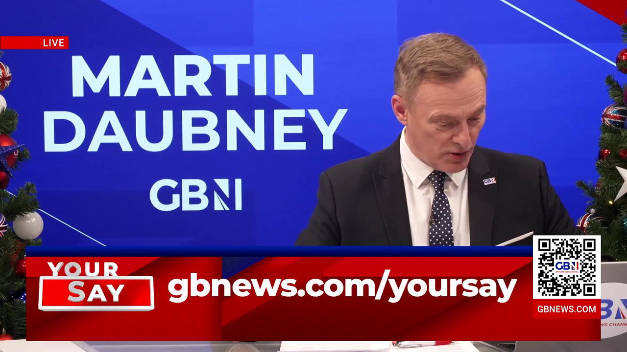 Video thumbnail for WATCH: Martin issues heartfelt thanks to GB News viewer after sweet Christmas moment