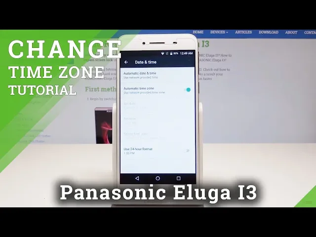 Video thumbnail for How to Change Date & Time in PANASONIC Eluga I3 - Time Zone Settings