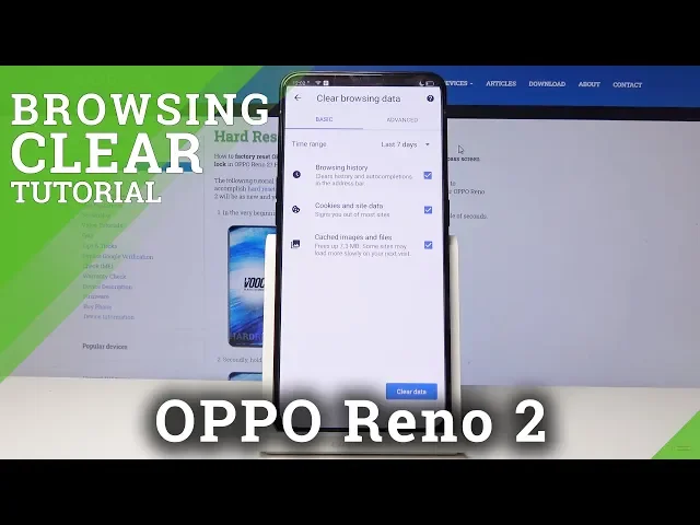 Video thumbnail for How to Clear Browser in OPPO Reno 2 - Erase Browsing Data