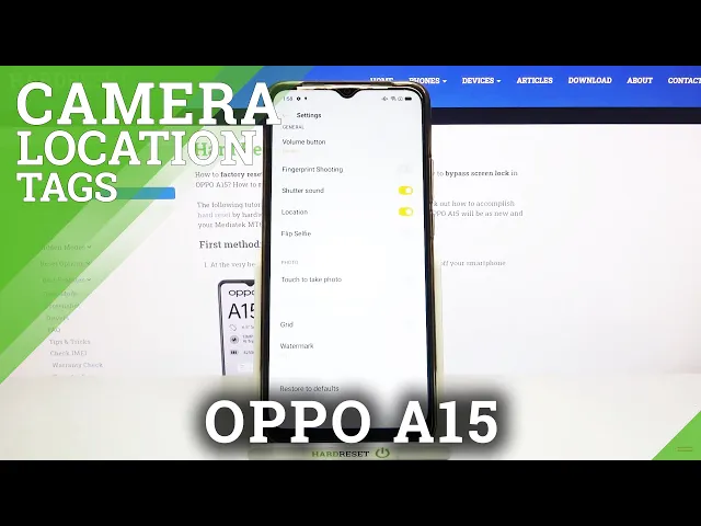 Video thumbnail for How to Add Location Tags to Phots in OPPO A15 – Camera Location Tags