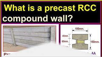 'Video thumbnail for What is a precast RCC compound wall?'