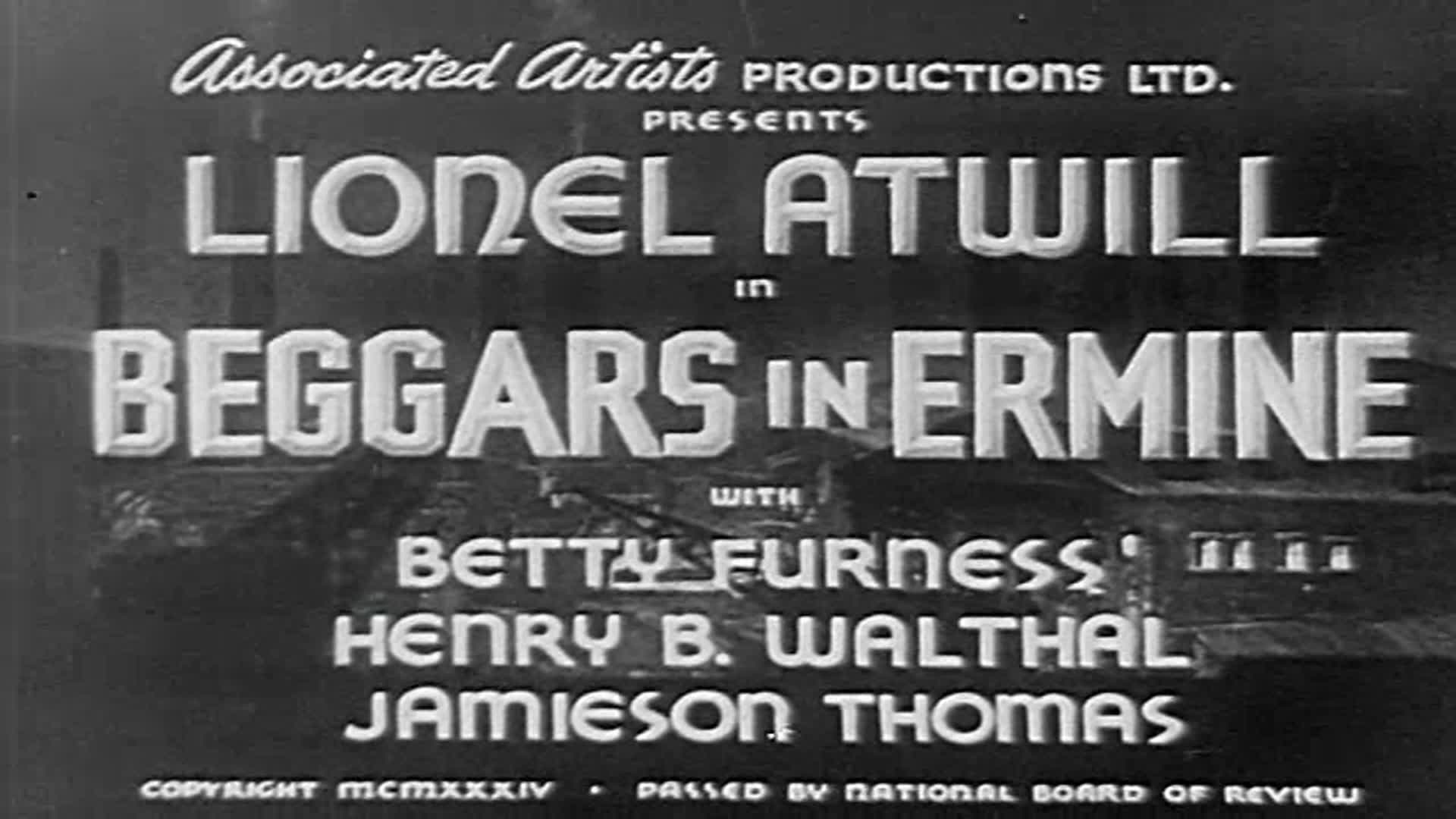 Video thumbnail for Beggars in Ermine (1934)