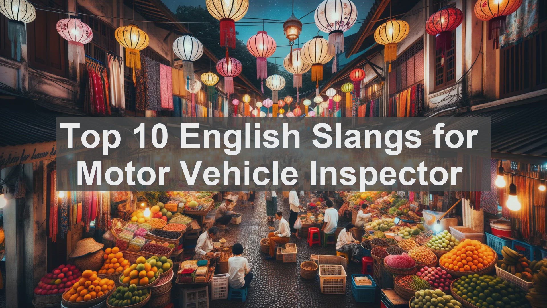 'Video thumbnail for Top 10 English Slangs for Motor Vehicle Inspector'