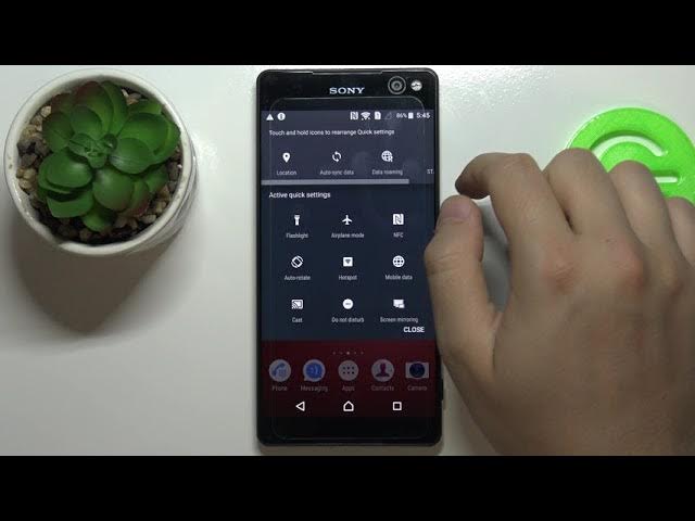 Video thumbnail for SONY Xperia C5 - Customize Notification Bar Icons & Change Quick Settings Menu