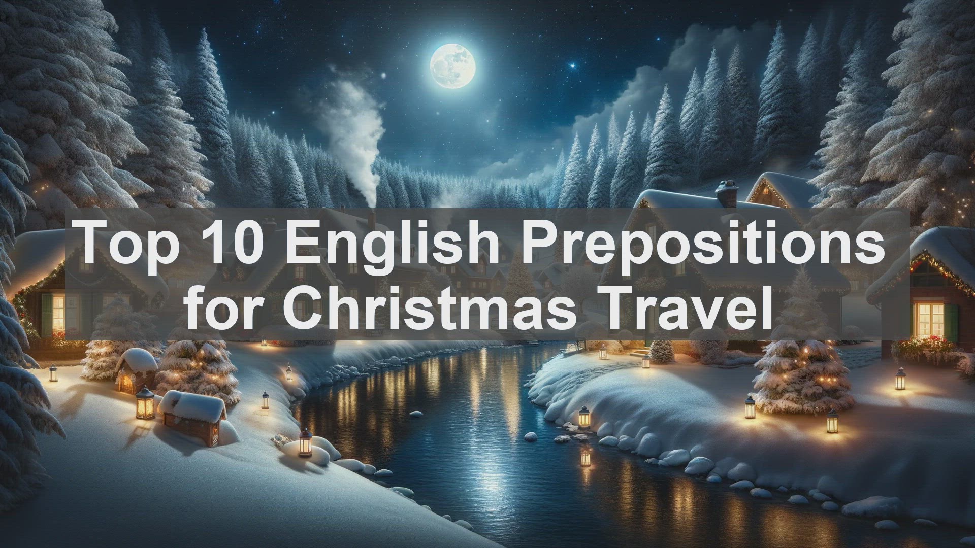 'Video thumbnail for Top 10 English Prepositions for Christmas Travel'