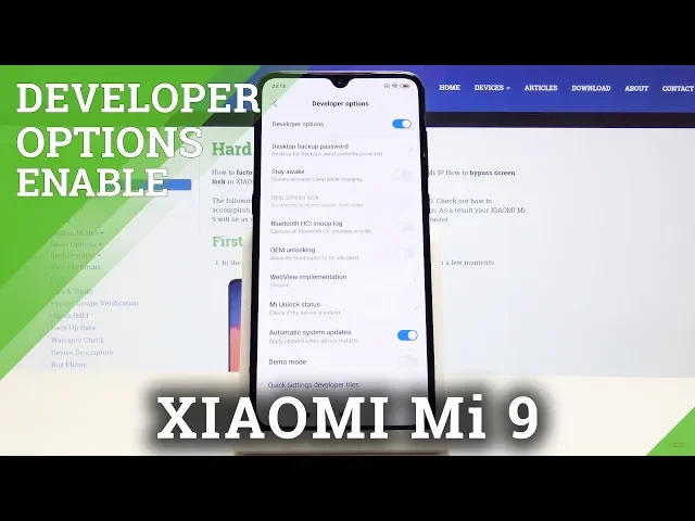 Video thumbnail for Developer Options XIAOMI Mi 9 - OEM Unlock / USB Debugging