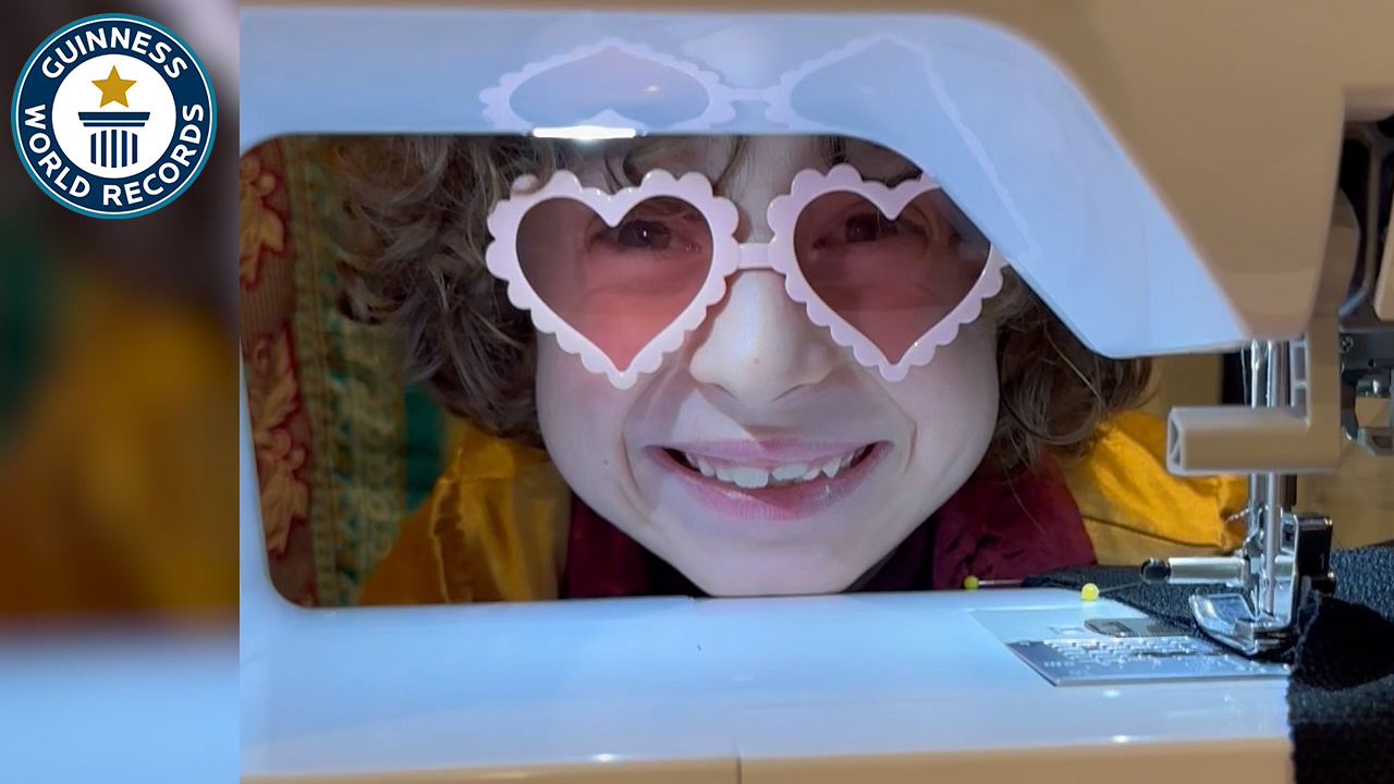 'Video thumbnail for 7-year-old becomes youngest person to have a catwalk fashion display'