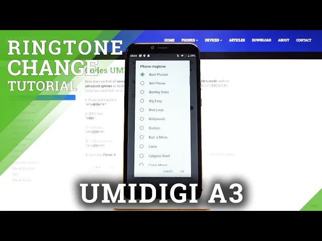 Video thumbnail for How to Set Up Ringtone in UMIDIGI A3 - Change Ringtone