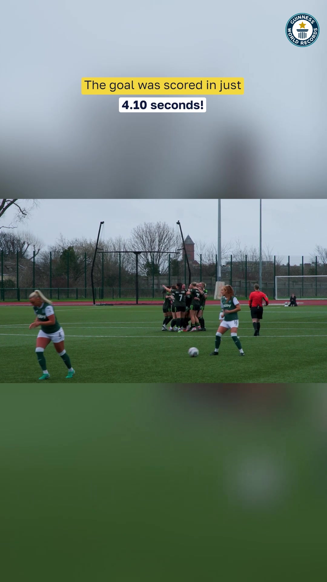 Video thumbnail for Fastest Womens Football Goal by Maria McAneny
