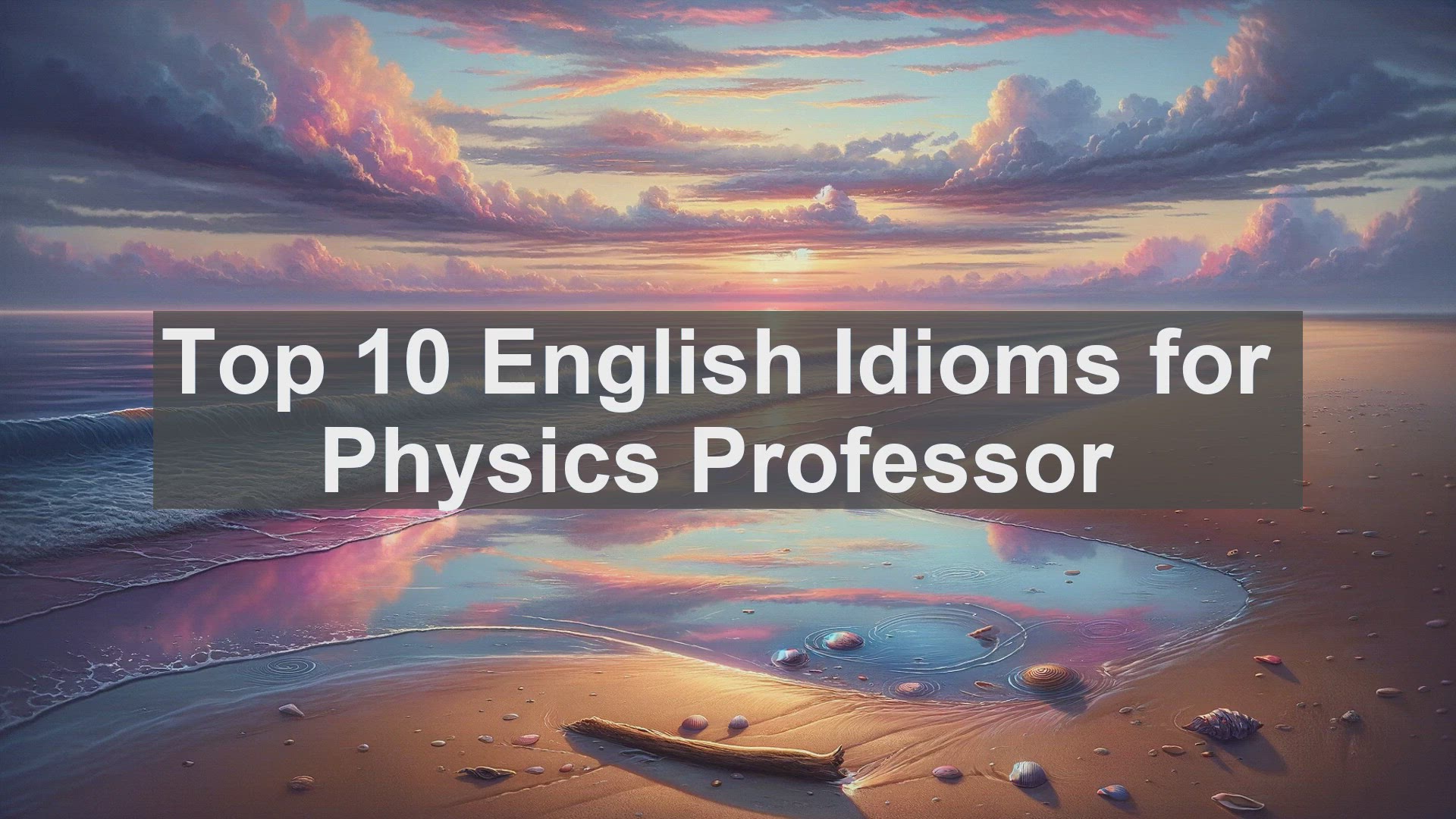 'Video thumbnail for Top 10 English Idioms for Physics Professor'