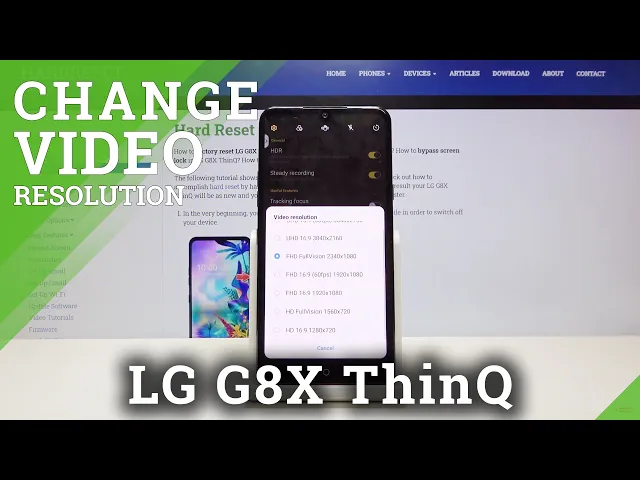 Video thumbnail for How to Set Up Video Resolution in LG G8X ThinQ – Change Video Quality