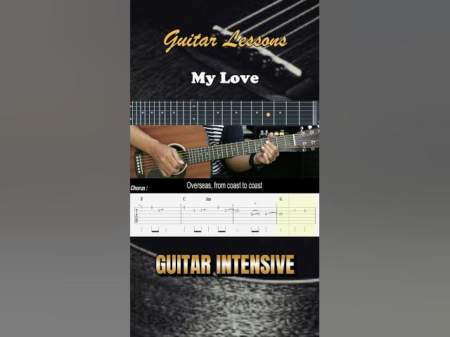 Video thumbnail for My Love - Westlife | EASY Guitar Lessons TAB for Beginners - Guitar Tutorial #guitarlessons