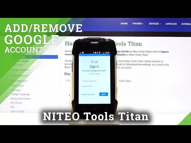 Video thumbnail for How to Add and Remove Google Account on Niteo Tools Titan – Set Up Google User