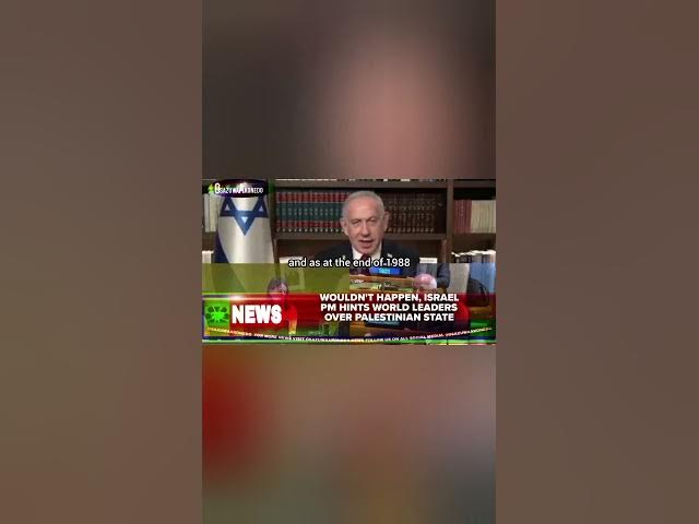 Video thumbnail for Wouldn't Happen, Israel PM Hints World Leaders Over Palestinian State