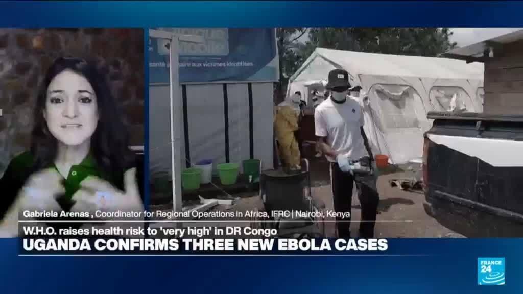Video thumbnail for Ebola: WHO raises health risk to 'very high' in DR Congo and new cases in Uganda