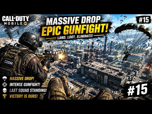 Video thumbnail for 🔥 INSANE Battle Royale Landing! Everyone Dropped Here 😱 | COD Mobile