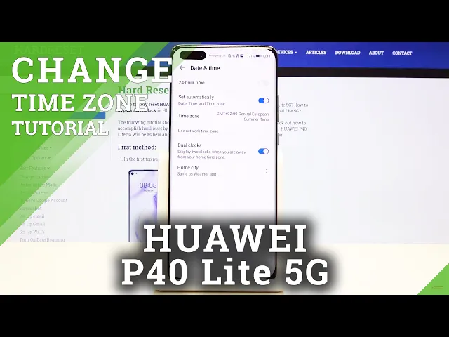 Video thumbnail for How to Choose Time Zone in Huawei P40 Lite 5G - Set Up Date and Time