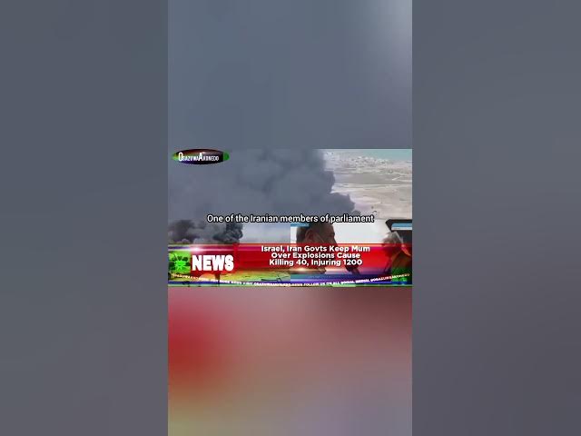 Video thumbnail for Israel, Iran Govts Keep Mum Over Explosions Cause Killing 40, Injuring 1200