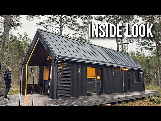 Video thumbnail for kerry tarnow: koda classic prefab cottage tour! modern tiny home design, estonia