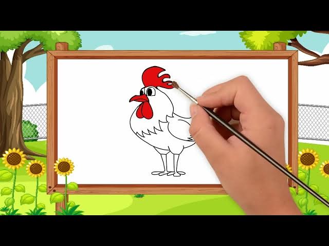 Video thumbnail for Easy Techniques for Coloring a Chicken Drawing // Tech Trend Platform