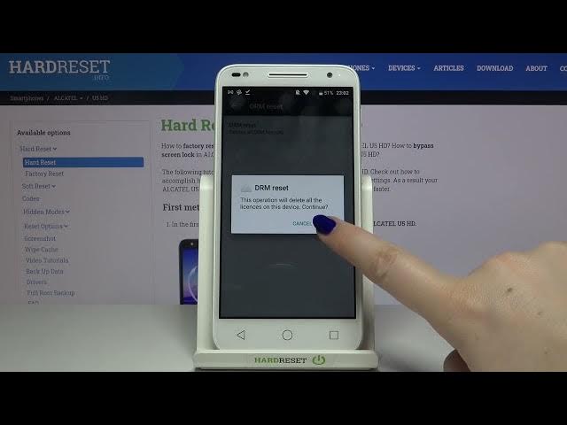 Video thumbnail for How to Reset DRM on Alcatel U5 HD - Remove Digital Rights Management