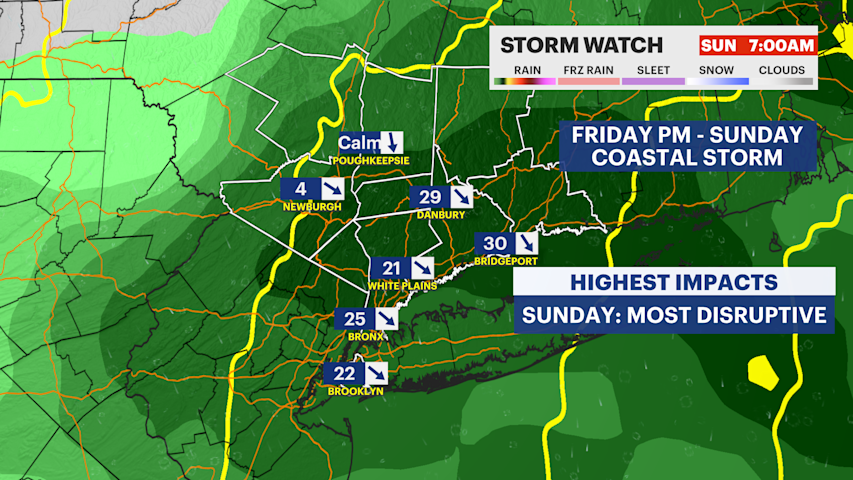 Video thumbnail for A windy stretch ahead before potential weekend nor’easter impacts the Bronx