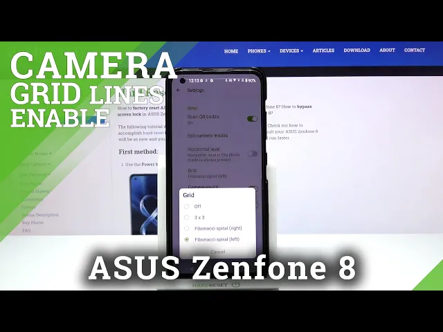 Video thumbnail for How to Use Camera Gridlines in ASUS Zenfone 8 – Activate Gridlines