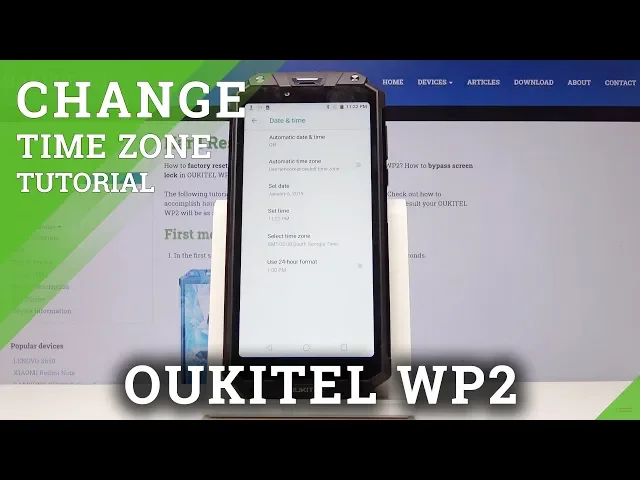 Video thumbnail for How to Change Date & Time on OUKITEL WP2 - Date & Time Set Up