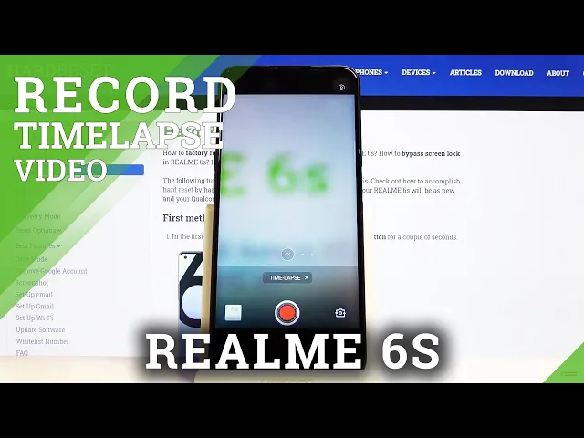 Video thumbnail for How to Record Timelapse in REALME 6s – Speed Up Video