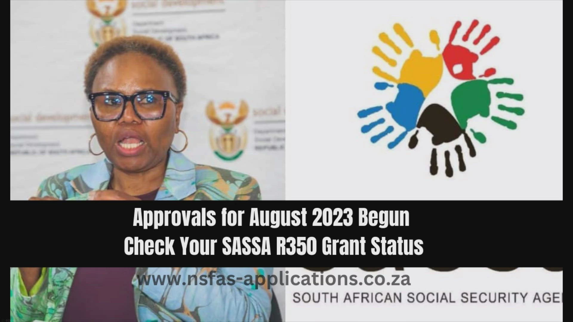 Video thumbnail for Approvals for August 2023 Begun Check Your SASSA R350 Grant Status