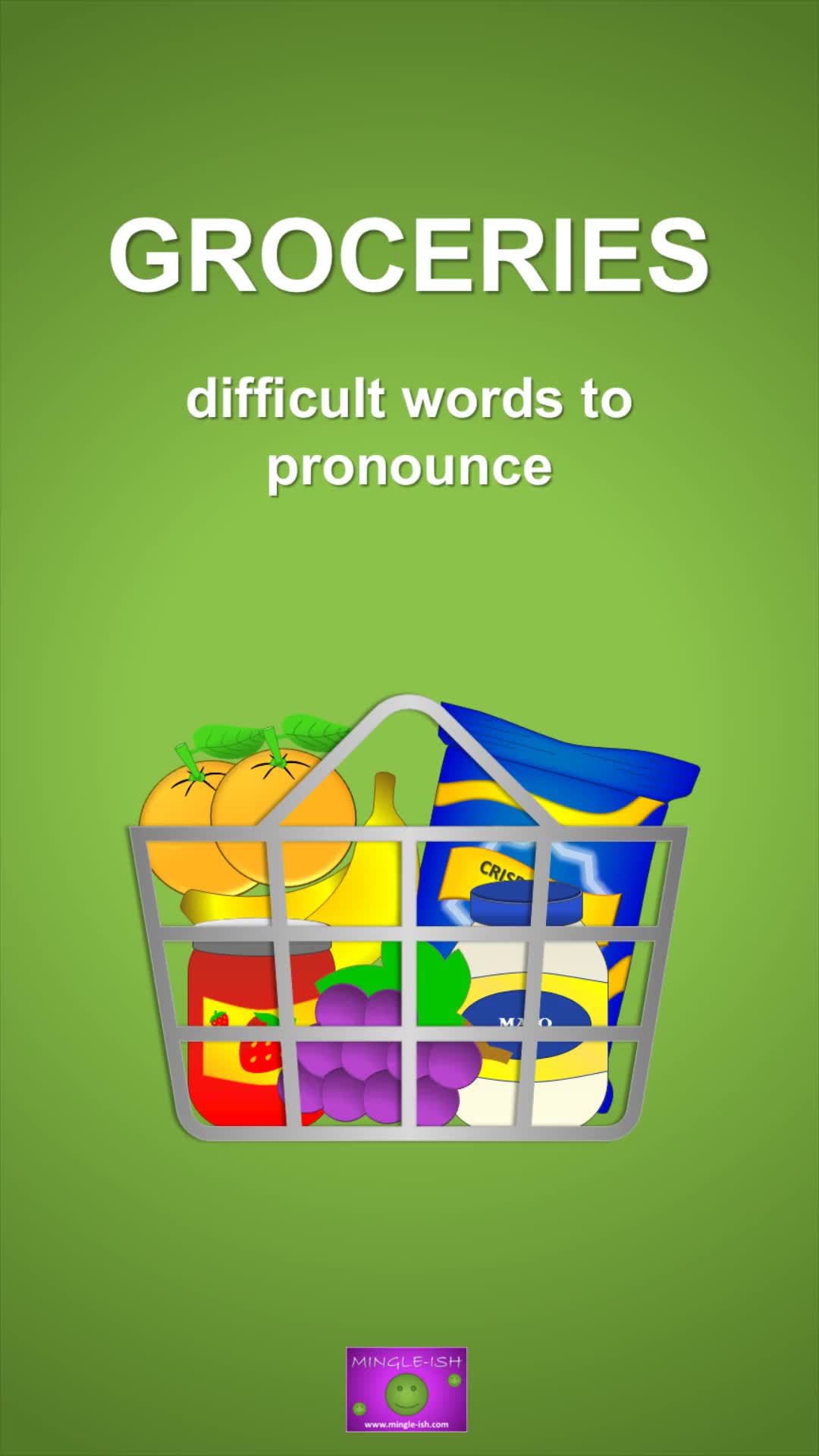 Video thumbnail for Groceries - Difficult words to pronounce