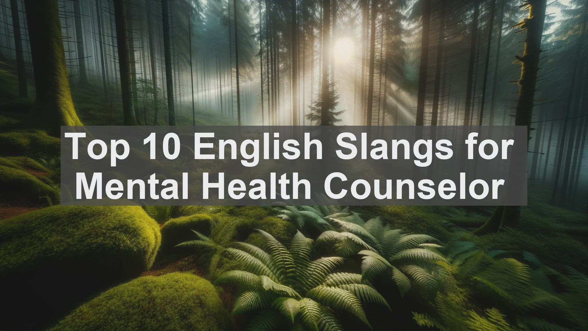 'Video thumbnail for Top 10 English Slangs for Mental Health Counselor'
