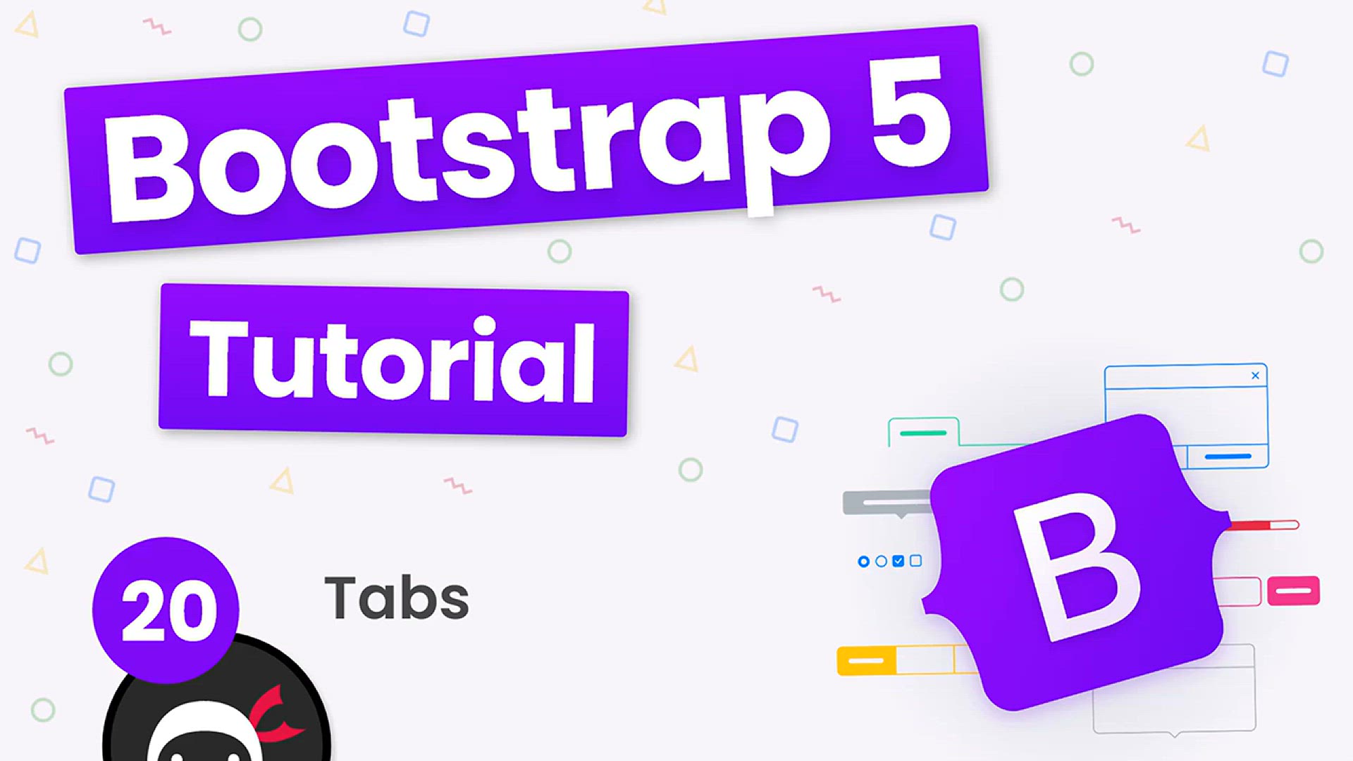 'Video thumbnail for Bootstrap 5 Crash Course Tutorial #20 - Tabs'