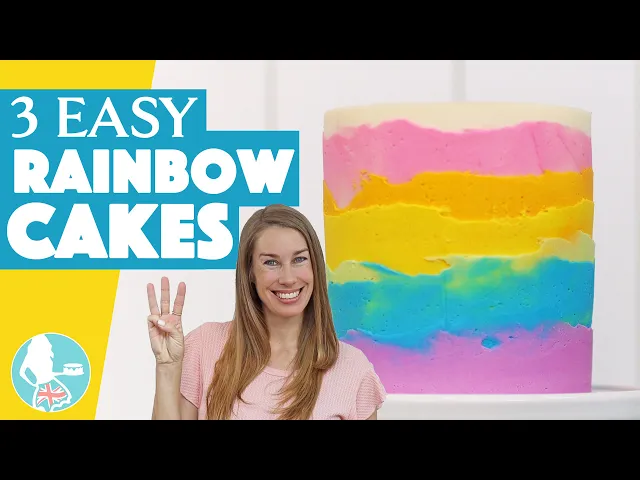 Video thumbnail for 3 Easy Rainbow Cakes