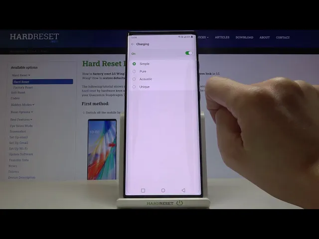 Video thumbnail for How to Turn On and Turn Off Charging Sounds on LG Wing – Manage Charging Sounds