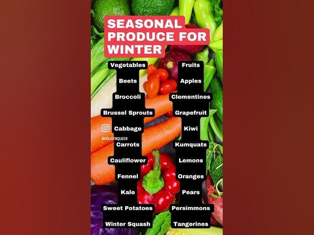 Video thumbnail for Seasonal Produce for Winter