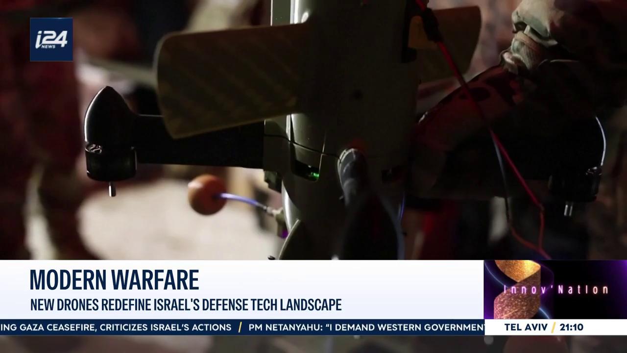Video thumbnail for New drones redefine Israel's defense tech landscape