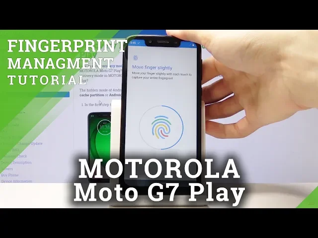 Video thumbnail for How to Set Up Fingerprint in MOTOROLA Moto G7 Play - Add Screen Lock