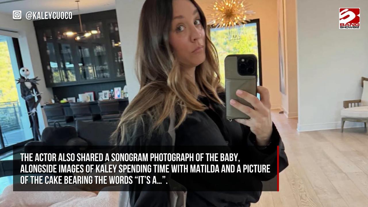 Video thumbnail for Kaley Cuoco announces she is expecting second child with fiancé Tom Pelphrey