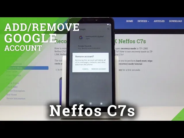 Video thumbnail for How to Add & Remove Google Account in TP-LINK Neffos C7s - Google User Data