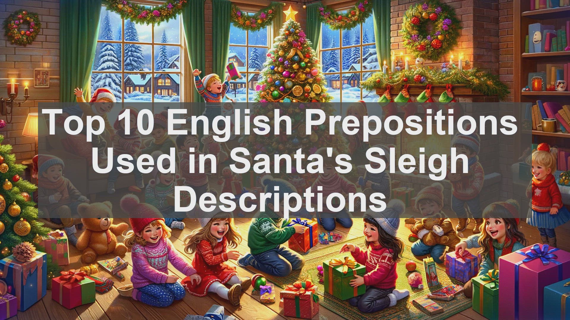 'Video thumbnail for Top 10 English Prepositions Used in Santas Sleigh Descriptions'