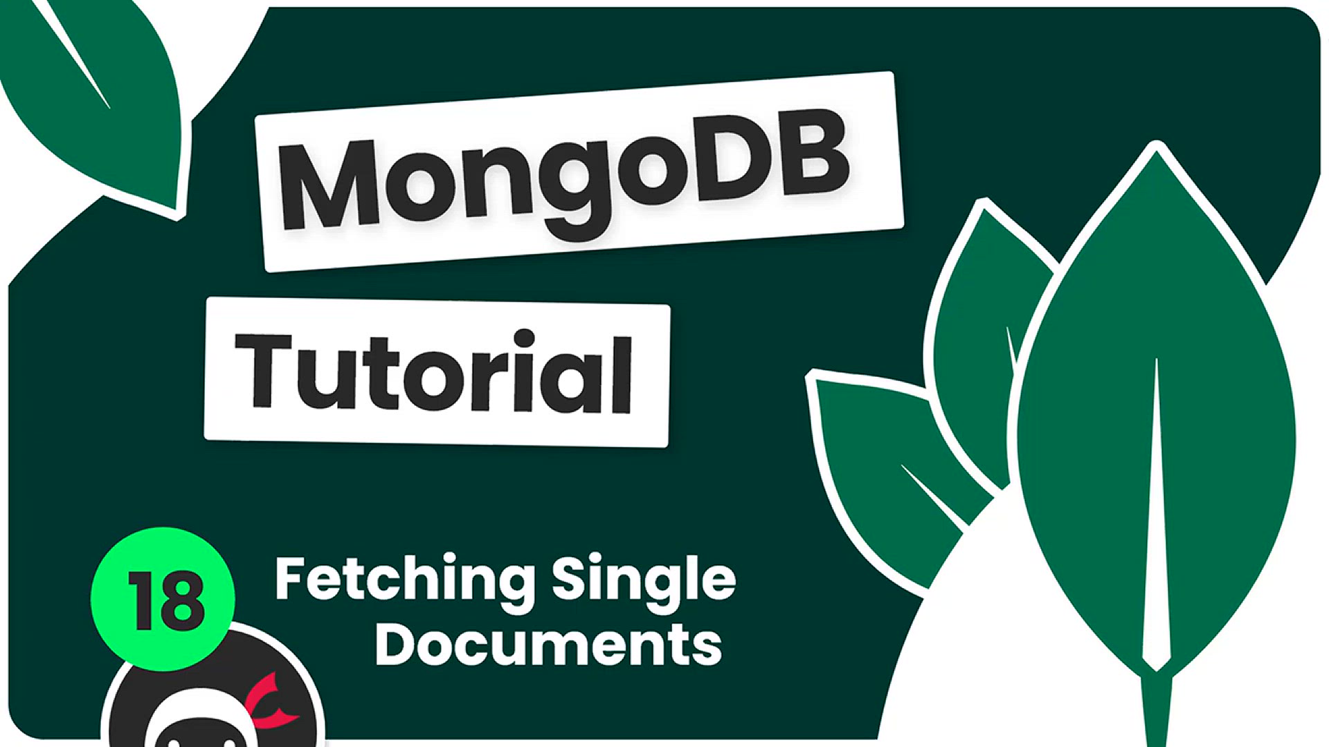 'Video thumbnail for Complete MongoDB Tutorial #18 - Finding Single Documents'