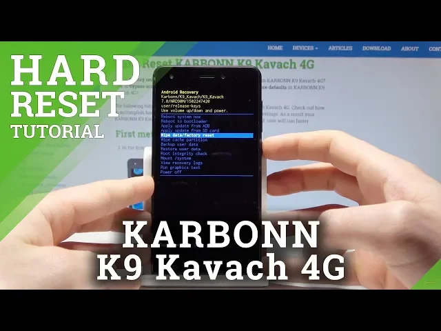 Video thumbnail for How to Hard Reset KARBONN K9 Kavach - Bypass Screen Lock