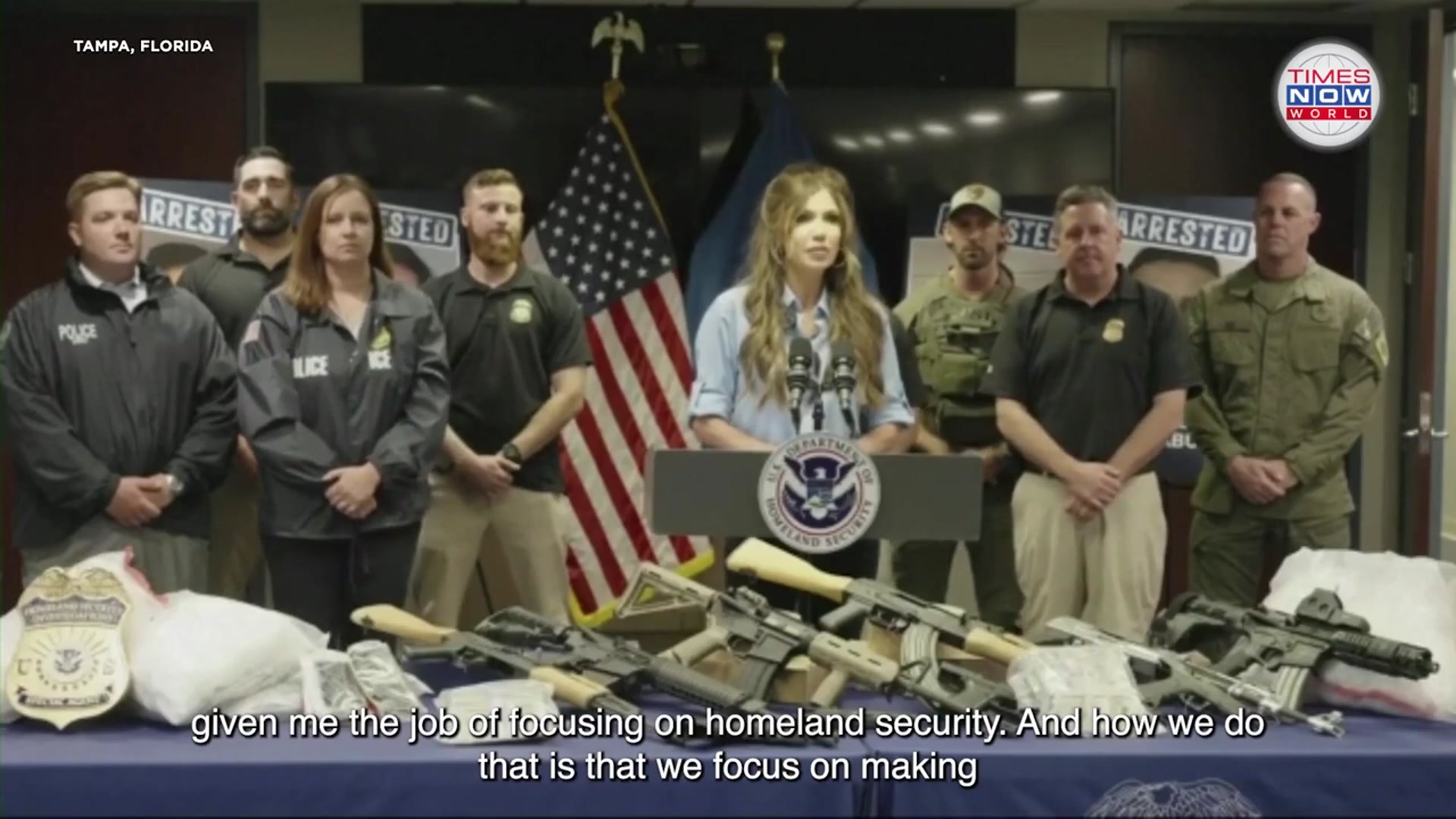 'Video thumbnail for Noem Warns: “The Worst of the Worst Belong in Alcatraz” | Times Now World'