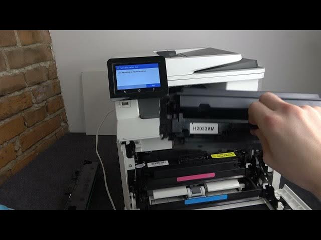 Video thumbnail for How to fix MISINSTALLED problem on Hp Color LaserJet Pro / How to properly insert toners in Hp