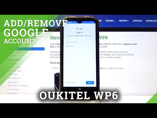 Video thumbnail for How to Add / Remove Google Account in OUKITEL WP6 – Enable Google Account