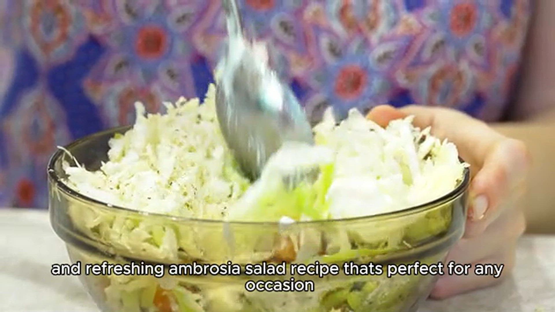 'Video thumbnail for ambrosia salad recipe'