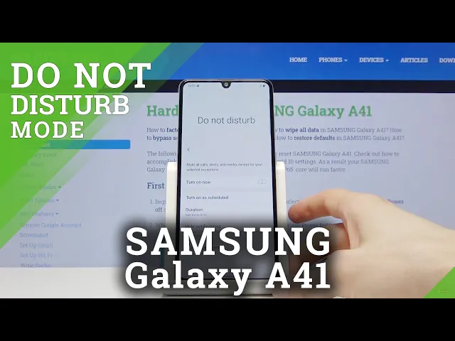 Video thumbnail for How to Enter Do Not Disturb Mode in SAMSUNG Galaxy A41 – DND Mode