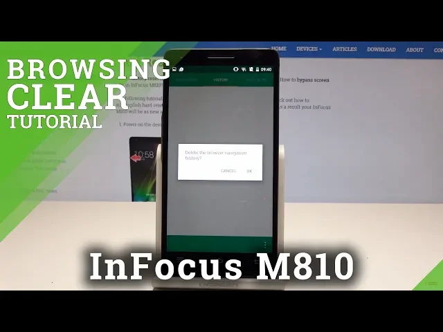 Video thumbnail for How to Clear Browsing Data in InFocus M810 - Delete Browsing History
